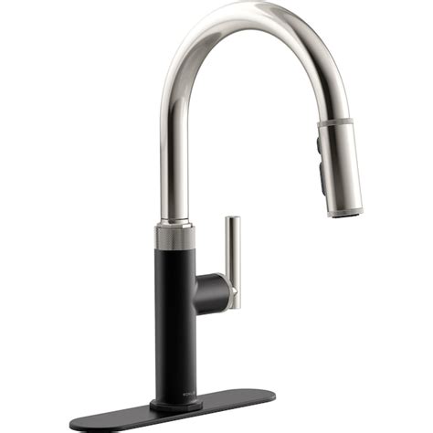 kohler lathe pull down faucet